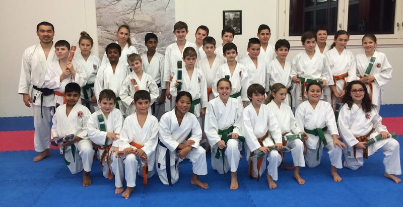 Kinder Kyu-Prüfungen Dezember 2014 Budo Sport Center